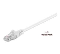 MicroConnect V-UTP515WVP Cat5e U/UTP Network Cable 15m White 5-Pack RJ45 1000Mbp