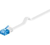MicroConnect v-utp6 A10 W-Flat 10 m CAT6 A U/UTP Patch Cable (UTP) Network Patch Cable - RJ-45 Network Cable (White RJ-45 Male/Male Category 6 A U/UTP Patch Cable (UTP), White)