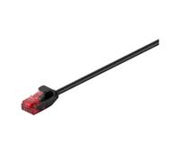 MicroConnect v-utp601s-slim 1 m CAT6 U/UTP Patch Cable (UTP) Network Cable - RJ-45 Network Cable (1 m, Cat6, RJ45, BLACK, U/UTP Patch Cable (UTP), Male/Male)