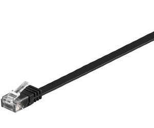 MicroConnect V-UTP605S-FLAT U/UTP CAT6 5M Black Flat