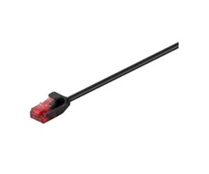 MicroConnect v-utp605s-slim 5 m CAT6 U/UTP Patch Cable (UTP) Network Cable - RJ-45 Network Cable (5 m, Cat6, RJ45, BLACK, U/UTP Patch Cable (UTP), Male/Male)