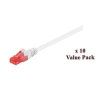 MicroConnect V-UTP605WVP U/UTP CAT6 5M White 10 PACK