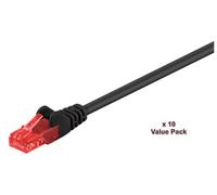 Microconnect V-UTP610SVP networking cable Black 10 m Cat6 U/UTP (UTP)
