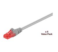 MicroConnect V-UTP615VP U/UTP CAT6 15M GREY 5 PACK