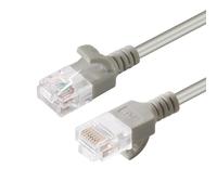 MicroConnect V-UTP6A03-SLIM CAT6A Networking Cable, Grey, U/UTP, RJ-45 Connector, 3m Cable Length