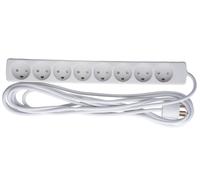 MicroConnect W125895473 8-way Danish Power Strip 5m