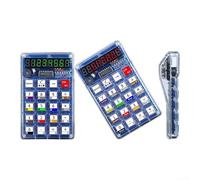 Microcontroller-Based Calculator Kit with 51 Electronic Parts and 7 Digit LED Display for STEM Learning and Prototyping (Green)