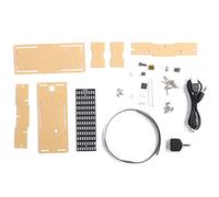 Microcontroller LED Music Spectrum Display Kit, DIY Electronic Spectrum Analyzer, 5V RGB Light Strip with Acrylic Housing for Home Desktop Art and School STEM Projects