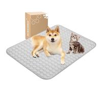MICROCOSMOS Summer Cooling Mat & Sleeping Pad- Water Absorption Top, Materials Safe, Easy Carry, EZ Clean. Keep Cooling for Pets, Kids and Adults.(Grey, 40" x 28")