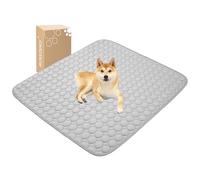 MICROCOSMOS Summer Cooling Mat & Sleeping Pad- Water Absorption Top, Materials Safe, Easy Carry, EZ Clean. Keep Cooling for Pets, Kids and Adults.(Grey, 48" x48")