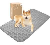 MICROCOSMOS Summer Cooling Mat & Sleeping Pad- Water Absorption Top, Materials Safe, Easy Carry, EZ Clean.Kids and Adults, Keep Cooling for Pets.(Drak Grey, 48" x24")