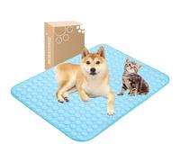 MICROCOSMOS Summer Cooling Mat & Sleeping Pad- Water Absorption Top, Waterproof Bottom, Materials Safe, Easy Carry, EZ Clean. Keep Cooling for Pets, Kids and Adults.（39.5”x 27.5”） XL