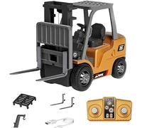 Microcrew Mini Rc Construction Series - Pocket Dump,Excavator & Forklift Set,1/64 Mini 2.4ghz Remote Construction Vehicles For Boys And Girls Birthday Gifts,C