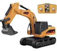 Microcrew Mini Rc Construction Series - Pocket Dump,Excavator & Forklift Set,1/64 Mini 2.4ghz Remote Construction Vehicles For Boys And Girls Birthday Gifts,B