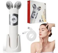 Microcurrent Face Massager with Double Rollers, 2025 New Model Electric Face Lifting Device, Beauty Device for Face and Neck, Massage Tool for Facial Care, Gift for Girls Women
