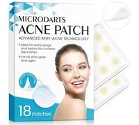 Microdart Acne Patch -18Pcs Nano Micro Needle Acne Pimple Patches - Early Stage & Deep Pimples Skincare Invisible Hyaluronic Acid Hydrocolloid Patch for Face Chin or Body Add Tea Tree Oil