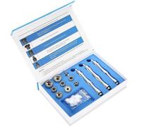 Microdermabrasion Diamond Tips, Diamond Dermabrasion Replacement, 9 Pieces Diamond Microdermabrasion Dermabrasion Tips with Handle Stainless Steel Filter Set for Microdermabrasion Beauty Machine