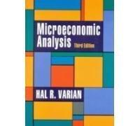 Microeconomic Analysis 3rd edition by Varian, Hal R. (2010) Paperback