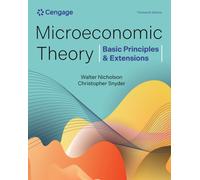 Microeconomic Theory : Basic Principles & Extensions