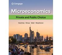 Microeconomics : Private and Public Choice