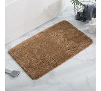 Microfiber Bath Mat Large, Super Absorbent Non-Slip Shower Rug Front Door Mats, Machine Washable Dry Extra Soft Bathroom Floor Rugs for Bathtub-Side (Coffee,150x100cm)