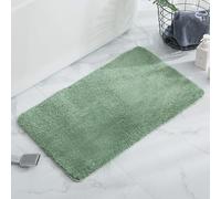 Microfiber Bath Mat Large, Super Absorbent Non-Slip Shower Rug Front Door Mats, Machine Washable Dry Extra Soft Bathroom Floor Rugs for Bathtub-Side (Green,140x70cm)