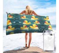 Microfiber Bath Towel Absorbent Bath Towel Rubber Ducks Printed Lightweight and Quick Drying Towels for Body Sport Yoga Spa Fitness