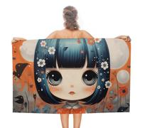 Microfiber Beach Towel Anime Pictures Kitchen Towel Men Personalized Picnic Blanket, For Camping, Bath, Surfing, Shower, 80x130cm