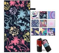 Microfiber Beach Towel Sand Free 32" x 64"Quick Dry Turkish Travel Towels for Adults Women Men Lightweight Compact Micro Fiber Pool Swim Yoga Boho Mat