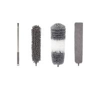 Microfiber Brush Ceiling Cleaning with Telescoping Rod for High Reach Wall Furniture Household Maintenance Microfiber