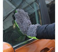 Microfiber Chenille 5 Finger Gloves for Car Cleaning, Designed to Remove Grease, Dust and Grime on Vehicle Surfaces, Usable Both Wet and Dry