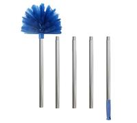 Microfiber Chenille Duster - Extendable Ceiling Cleaning Spider | Adjustable Household Domed Cobweb Duster | Stainless Steel Spider Web Brush for Ceiling, Fan, Furniture Dust & Cleaning Supplies