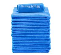 Microfiber Cloth l Purdy and Figg l Super Soft Streak-Free Multipurpose Polishing Premium Cleaning Cloth l Lint Free, Scratch-Free, Super Absorbent,