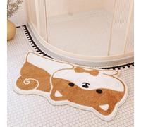 Microfiber Curved Bath Mat Corner Shower Mat Washable Bathroom Rug Quadrant Shower Mat Curved Fan-Shaped Foot Pads Non Slip Super Absorbent Curved Bath Mat For Circular Shower ( Color : Brown , Size :