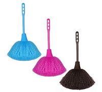 Microfiber Delicate Duster, KissDate 3 Pack Washable Mini Dusting Brush with Good Hand Grips for Kitchen Laptop Keyboard Corner Dust Removal (Blue Red Brown)