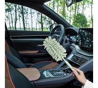 Microfiber Duster: Soft Fiber Brush, Surface Tidy Wand, Dashboard Cleaning Pad, Gentle Interior Cleaning Tool | Quotid Update