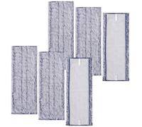 Microfiber Dusting Pads for Bona Mop & Multi-Surface Floors, Reusable18 Inch Washable Cleaning & Dusting Pads, Attracts & Picks Up Pet Hair - 6 Pack