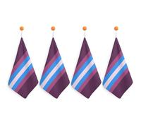 Microfiber Face Towels for Bathroom Lightweight LGBT Pride Flag Gender Non Conforming Thin White Yoga Towel Highly Absorbent Hand Towel