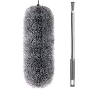 Microfiber Feather Duster - an 100 inch Extendable and Bendable Long Handle Dusters for Dust and Cobweb Cleaning All-Round Home Cleaning