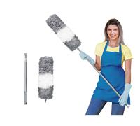 Microfiber Feather Duster for Cleaning Extendable Duster 110 Inches Long for High Ceilings Home Furniture Car Telescopic Pole Feather Dusters