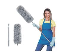 Microfiber Feather Duster for Cleaning Extendable Duster 110 Inches Long for High Ceilings Home Furniture Car Telescopic Pole Feather Dusters