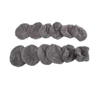 Microfiber For Window Cleaning Robot Replacement Cloths for Hobot 188/168/198/388 - Streak-Free Glass Shine, Machine Washable, 12-Pack, Grey(Old（10）)