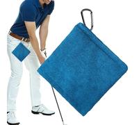 Microfiber Golf Ball Towel - Putting Green Club Cleaner, Quick-Dry Polishing Cloth, Durable Cleaning With Hanging Loop | Tool For Male Female Golfer Fathers Mothers Dads Husbands Boyfriends Promoting