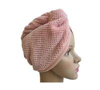Microfiber Hair Towel,Shower Cap,Super Absorbent Head Towel Wraps Turban Twist,Quickly Dry Hair Cap,Pineapple Hair towel Fluffy Head Towel for Women Girl(pink)