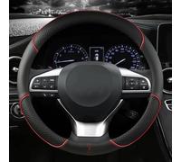 Microfiber Leather Auto Accessories Car Steering Wheel Cover For CT LX GX LM IS GS ES LS UX NX RX(Rosso)