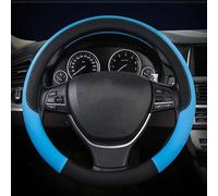 Microfiber Leather Auto Accessories Car Steering Wheel Cover For E39 E46 E60 E87 E90 F10 F20 X1 X2 X3 X4 X5 X6(Black blue)