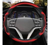 Microfiber Leather Car Steering Wheel Cover Non-Slip 38cm 15" For Hyundai For Tucson 3 2015-2019 Car Accessories Steering Wheel Cover(Red)