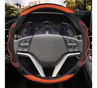 Microfiber Leather Car Steering Wheel Cover Non-Slip 38cm 15" For Hyundai For Tucson 3 2015-2019 Car Accessories Steering Wheel Cover(Orange)