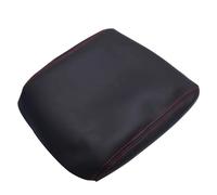 Microfiber Leather Car Styling Center Armrest Console Box Protection Cover Trim For Honda For Pilot 2009-2013(Black with red)