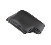 Microfiber Leather Center Console Lid Armrest Box Cover Protective Black -red Blue Line For 3 Series E46 1998-2005(RHD)